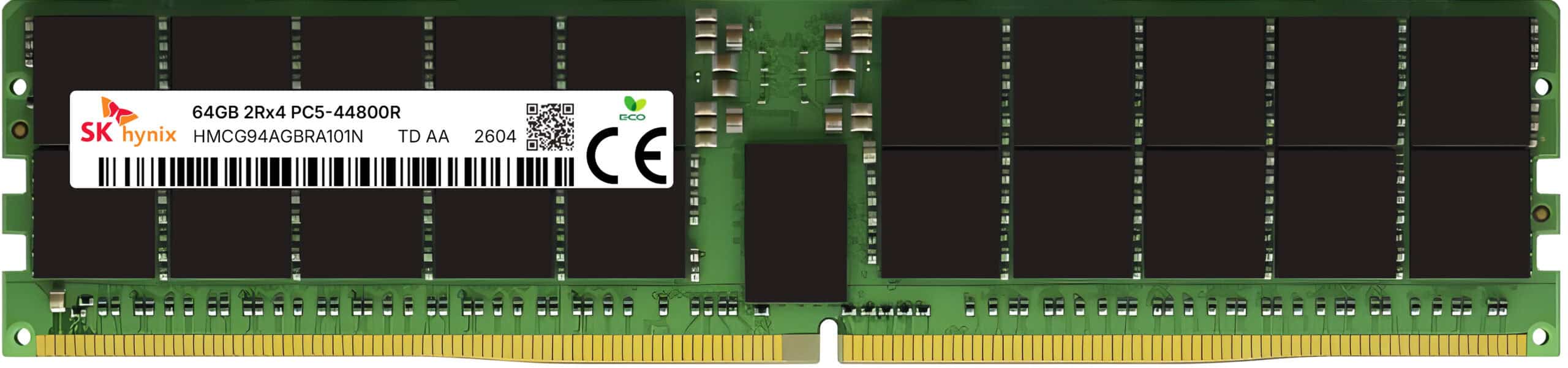 SK Hynix HMCG94AGBRA101N 64GB DDR5-5600 ECC RDIMM - Server Memory HMCG94AGBRA101N SK Hynix 64GB DDR5-5600 ECC RDIMM Server Memory