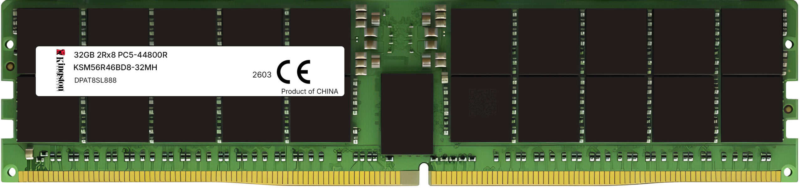 Kingston KSM56R46BD8-32MH 32GB DDR5-5600 ECC RDIMM - Server Memory KSM56R46BD8-32MH Kingston 32GB DDR5-5600 ECC RDIMM Server Memory